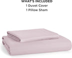 Bedsure Duvet Cover Twin/Twin XL Size - Soft Double Brushed Bedding Set for Kids & Adults, Zipper Closure, 2 Pieces, Includes 1 Duvet Cover (68"x90") & 1 Pillow Sham, NO Comforter, Pink Mocha