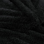 Exclusivo Mezcla Fleece King Size Bed Blanket, Ultra Soft, Lightweight and Fuzzy Black Blanket for Women, Home Decor, 90x104 Inches