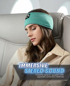 Sleep Headphones Wireless, Bluetooth Headband Sports Sleeping Headphones Sleep Mask Earbuds Breathable Music Headband with Bluetooth 5.4, Perfect for Side Sleepers Sleeping Travel Workout Running