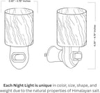 Spantik Himalayan Rock Salt Night Light Cylinder Shape 2Pack
