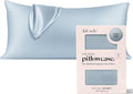Kitsch Satin Pillowcase with Zipper for Hair & Skin - Softer Than Silk Pillow Cases, Smooth Cooling Satin Pillow Case, Wrinkle-Free, Machine Washable, King Size Satin Pillow Case 19x36 -Haze Blue