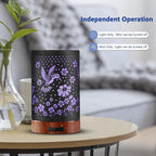 Essential Oil Diffuser Aromatherapy Diffuser - Metal Aroma Diffuser for Home 150ml Ultrasonic Cool Mist Diffuser with 7 Colors Light Auto Shut-Off Protection for Home Office Decor & Gift(Hummingbird)