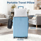 Cooling Pillow Camping Size 1 Pack, Adjustable Bed Pillows for Sleeping, Small Shredded Memory Foam Pillow for Backpacking Hiking, Airplane, Medium Firm Camping Travel Pillow with Washable Cover