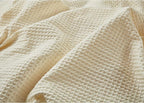 ZZZhen Weighted Blanket - High Breathability - 48''72'' 15LB - Premium Heavy Blankets - Calm Sleeping for Adult and Kids, Durable Quilts Waffle White, 48''72'' - 15LB