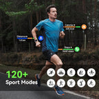 Smart Watch for Men Women, 1.85" HD Fitness Tracker with Bluetooth Calls, 5 ATM Waterproof, 130+ Sport Modes, 24/7 Heart Rate/Sleep Monitor, Pedometer, Calories, Smartwatch for Android iOS (Purple)