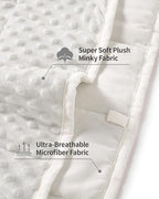 Mr. Sandman Weighted Blanket for Adults, Heavy Blanket for Woman,Man Sleeping/Calm, Soft and Cozy Weighted Throw Blankets, Machine Washable, 60 x 80in, 20 lbs, White