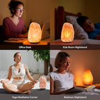 pursalt Himalayan Salt Lamp - 9-11 Inch 11-15 lbs, Natural Pink Large Salt Rock Lamp with Remote Control, 16 Color-Changing LED, USB-Powered Night Light for Home, Office, Bedroom, Yoga Decor
