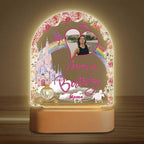 Customized Birthday Gifts Personalized Acrylic LED Night Light Lamp Plaque Custom Photo Name Age Birthday Gifts for Kids(B-Castle)