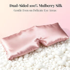 Silk Sleep Mask – 100% Mulberry Silk Eye Mask for Sleeping, Soft Slip Feel, Adjustable Headband, Blackout for Side Sleepers, Men & Women