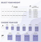 YnM Exclusive Weighted Blanket, Soothing Organic Long Stapled Cotton, Smallest Compartments, Bed Blanket for One Person of 140lbs, Ideal for Twin/Full Bed (48x72 Inches, 15 Pounds, Lavender)