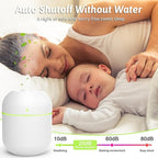 220ml Mini Essential Oil Diffuser for Desk, Small Humidifiers for Bedroom Aromatherapy Diffusers for Home Fragrance Aroma Diffuser with Night Light & Auto-Off