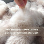 Faux Fur Throw Blanket 50x60 Inches, 800GSM Soft Plush Thick Bubble Blanket for Couch and Bed, Fuzzy Soft Tie-Dye Brown Faux Rabbit Fur Blanket for Sofa Living Room Bedroom
