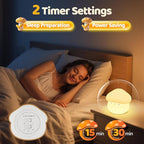 Mubarek Mushroom Lamp, Timer Mushroom Night Light for Kids, Dimmable & Easy Control Cute Lamp, Squishy Silicone Nightlight, Rechargeable Night Light for Baby Nursery, Cute Gifts Kawaii Decor