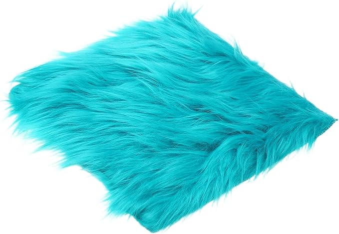 PATIKIL 12" Locker Rug, Small Area Rug Mini Faux Fur Rugs Small Locker Carpet Soft Fluffy Tiny Photography Props Square for Nail Photo Tabletop Background Picture Decoration, Dark Green