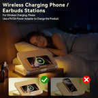 Vivilumens Sunrise Alarm Clock with Wireless Charging Station Bluetooth Speaker Loud for Heavy Sleepers Adults Aesthetic Book Wake Up Light for Bedroom Decor Dimmable Bedside Lamp Tech Birthday Gift