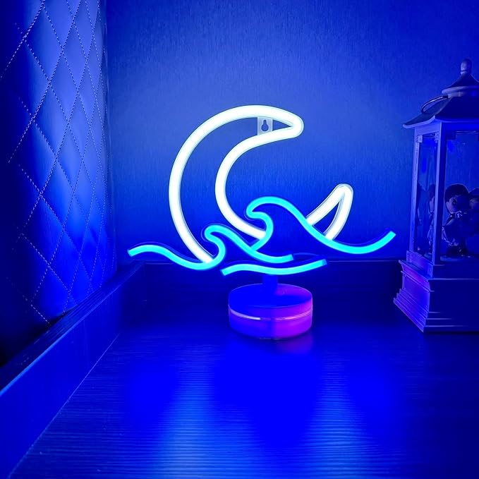 Sunrise Sunset Neon Sign Lamp Dimmable LED with Standable Base and Touchable Switch,USB or 3-AA Battery Powered Neon Signs LED Desktop Wall Decoration for Party, Bedroom ，Birthday Christmas Gift
