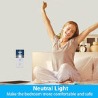 Blessed Night Light,White Cross in Heaven Night Lights Plug into Wall Dusk to Dawn Sensor Led Lamp for Women Men,Led Lights for Stairway/Hallway/Bedroom,0.5W