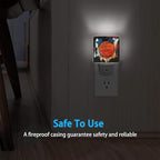 Night Lights Plug into Wall Vintage Grunge Basketball Night Lights Dusk to Dawn Sensor Led Lamp for Women Men,Led Lights for Stairway/Hallway/Bedroom,0.5W
