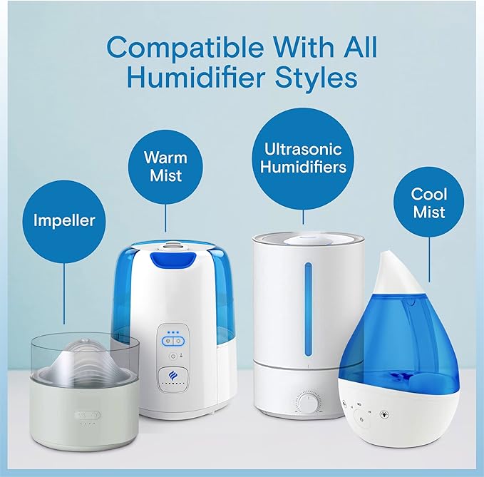 Berkland Humidifier Cleaner Drops for All Makes & Models - Made in USA Humidifier Treatment for Peak Performance - Water Humidifier Drops for Cleaning - Humidifier Solution Humidifier Water Treatment
