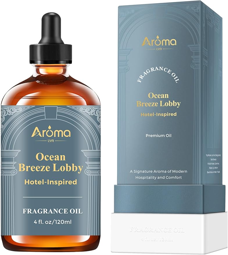 Ocean Breeze Lobby — a Hotel-Inspired Fragrance Oil that Feels Like a Coastal Resort Lobby, Hotel Diffuser Oil for Home Fragrance Oil for Ultrasonic and Waterless Diffusers and Crafting