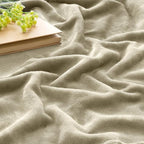 BEDELITE Fleece Blanket Oat Linen Throw Blankets for Couch & Bed, Luxury Plush Cozy Fuzzy Blanket 50x60 inches, Super Soft Warm Lightweight Throw Blanket for Travel Camping
