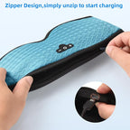 3D Sleep Mask with Bluetooth Headphones, Sleeping Headphones for Side Sleepers, Zero Eye Pressure, Adjustable Sleep Eye Mask, Ultra-Thin Stereo Speakers Perfect for Sleeping-Peacock Blue