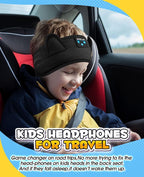 Kids Headphones Headband Toddler, Baby for ipad, Bluetooth Toddler Headphones with Wired Playback 3.5 MM Jack,Airplane Travel Essentials for Boys & Girls