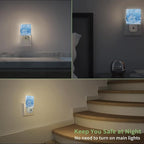 Snowflakes Christmas Night Light, Winter Snowflakes Night Light Plug into Wall with Dusk to Dawn Sensor, LED Lamp Energy Saving Lights for Men Women Boys Girls,Lamp for Bedroom Bathroom Hallway