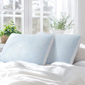 Alkyonos Shredded Memory Foam Cooling Soft Bamboo Viscose Pillows King Set of 2, Adjustable Hypoallergenic Hotel Quality Pillows for Stomach, Back and Side Sleeper, Oeko-TEX Certified