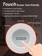 Sound Machine,White Noise Machine for Baby with Night Light, 32 High Fidelity Sounds,Plug in,5 Timers & Memory Feature, Noise Machine for Baby Kids Adults,Home
