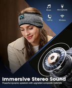 Perytong Headphones Headband for Sleep, Sleeping Headphones Soft Sleep Earbuds Bluetooth Headband Over On Earphones,Gifts for Women Man Mothers Fathers Day Birthday Christmas Valentine's Day