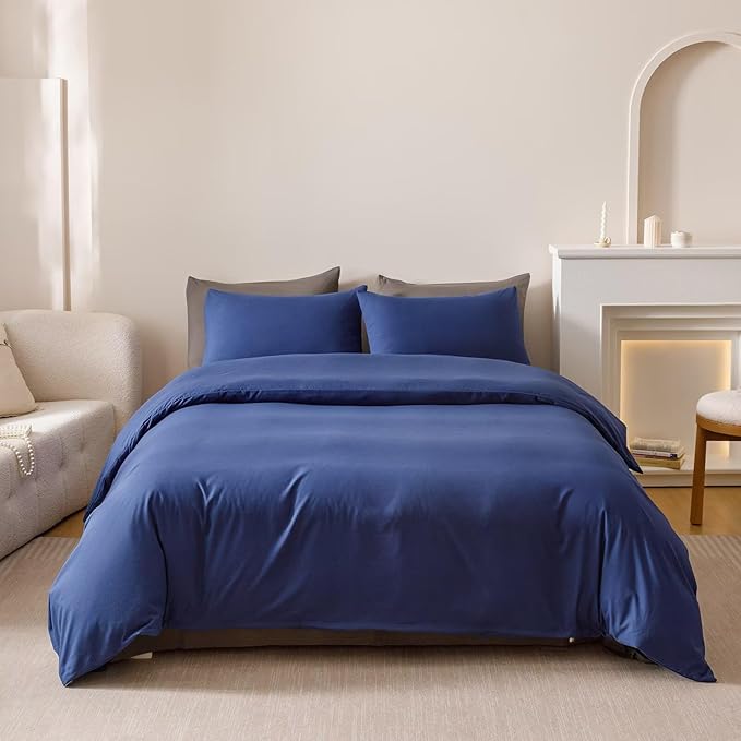 Cottonight Royal Blue Twin Bright Blue Bedding Set 3 Pieces Modern Comforter Fluffy Soft Bedding Set Kids Teens Twin Comforter with 2 Pillowcases