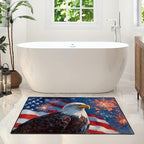 Eagle Flag Area Rug 2x3 ft Entry Rug Washable Boho Rugs Non Slip Low Pile Floral Door Mat Small Carpet for Bedroom, Bedside, Kids Room, Office, Dining Room