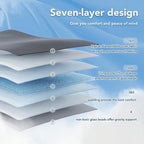 Topcee Weighted Blanket for Adults (15 lbs, 60" x 80") Queen Size Soft Cooling Heavy Blanket Sleeping, Apply to 130-160 lbs Body, Thick Breathable Blanket with Glass Bead, Easy Care