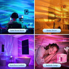 Northern Lights Projector Aurora Light Projector, 18-Color Sunset Lamp Cool Stuff for Teen Girls Game Room Decor for Teen Girls, Mood Lighting Galaxy Projector for Bedroom Decorations, Boy Girl Gifts