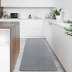 Softlife Washable Runner Rug for Bedroom Living Room Rug, 2x6 Grey Soft Fluffy Hallway Runner Rug, Non-Slip Indoor Carpet for Kitchen Laundary Room Decor Entryway Bathroom