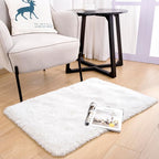 Noahas Door Mat Indoor Entrance,2x3 Shaggy Small Cream White Area Rugs for Entryway,Non-Slip Fluffy Entry Bedroom Rug,Soft Plush Bedside Throw Kids Carpet