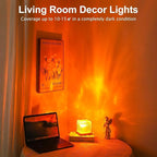 YXQUA Northern Lights Ocean Wave Projector Light, Galaxy Light Projector, 16 Colors Gradual Rotating Flame Water Ripple Ambient Night Light Non-Wood for Bedroom, Room Decor, Kids Room (Charge)