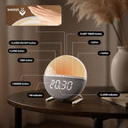 Sunrise Alarm Clock for Bedrooms – Gentle Wake Up Light with Soothing Night Light & Ambient Sounds, Alarm Clock for Heavy Sleepers, Shift Workers, Kids & Adult, Relaxing Bedside Lamp Gift