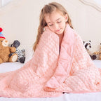 yescool Pink Weighted Blanket 10 Pounds Twin Size Cooling Weighted Throw Blanket, Minky Heavy Blankets Warm Weighted Comforter, Big Washable Thick Blankets Gift for 80-120lbs, 40 * 60in