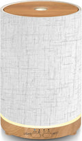 URPOWER 100ML Essential Oil Diffusers for Home with Linen Cover 7 Color Changing Lights, Timer & Auto-Off Scent Diffuser Oil Machine Aromatherapy Air Diffusers for Bedroom Office, Gray