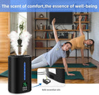 Coolfiqu 6L Humidifiers for Bedroom Large Room Home,Cool and Warm Humidifier for Baby and Plants Hot Mist Top Fill Desk Humidifiers Oil Diffuser,Quiet,Adjustable Mist,360°Nozzle-Black(2026 Upgraded)
