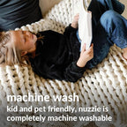 Nuzzie Original Knit Weighted Blanket - Breathable, Cooling, Hand Made Knit Throw Blanket for Sleep - Machine Washable, Stylish Design (Cream, Full | 16lbs | 48"x72")