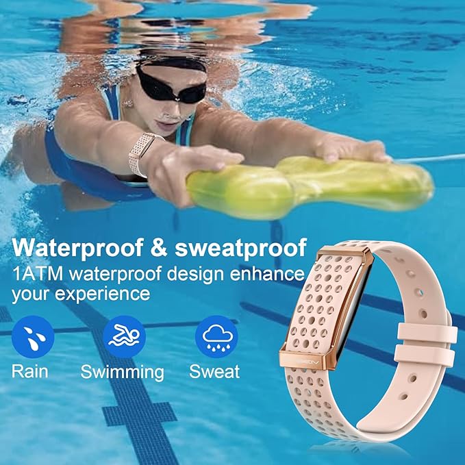 Smart Bracelet, Health Activity Fitness Trackers with Heart Rate Sleep Monitor, 24/7 Blood Oxygen/Calorie/Stress/Step Tracker, Health Fitness Bands, 170+ Sports Modes Smart band with Free APP, 2 Bands