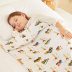 HOSUKKO Weighted Blanket - 10 lbs Engineering Vehicles Heavy Blanket - Breathable Blanket(50 * 60 inches, 10 lbs)