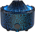 YALEDI Aromatherapy Essential Oil Diffuser, 560ml Ultrasonic Cool Mist Diffuser/Humidifier with Flame & Volcano 2 Mist Mode, for Bedroom,Office,Home, Auto Shut-Off, Remote Control, Gift (Blcak)