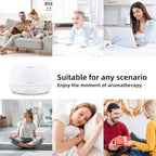 SEEDSEEL 300ML Essential Oil Diffuser with Remote Control, Aromatherapy Diffuser with 7-Color Changing LED Light for Small Rooms, Office, and Home