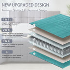 Teal Weighted Blanket for Adults 20lbs, 88"x104", King Size Cooling Heavy Throw Blanket for 130-220lbs, Microfiber Soft Thick Big Blankets Weighted Comforter Gift for Sleeping