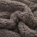 Sherpa 10lb Weighted Blanket for Adult, Both Sides Reversible Velvet Soft Plush Weighted Heavy Blanket for All Season Grey 48in*72in