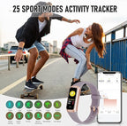 Fitness Tracker, Activity Trackers with 24/7 Heart Rate, Blood Oxygen Blood Pressure Sleep Monitor, Step Counter with 1.1" AMOLED Touch Color Screen, Calorie Pedometer Health Smart Watch for Women Men